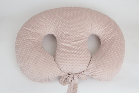 Kojící polštář pro dvojčata - polštář pro snadnější kojení/krmení miminek - béžové minky